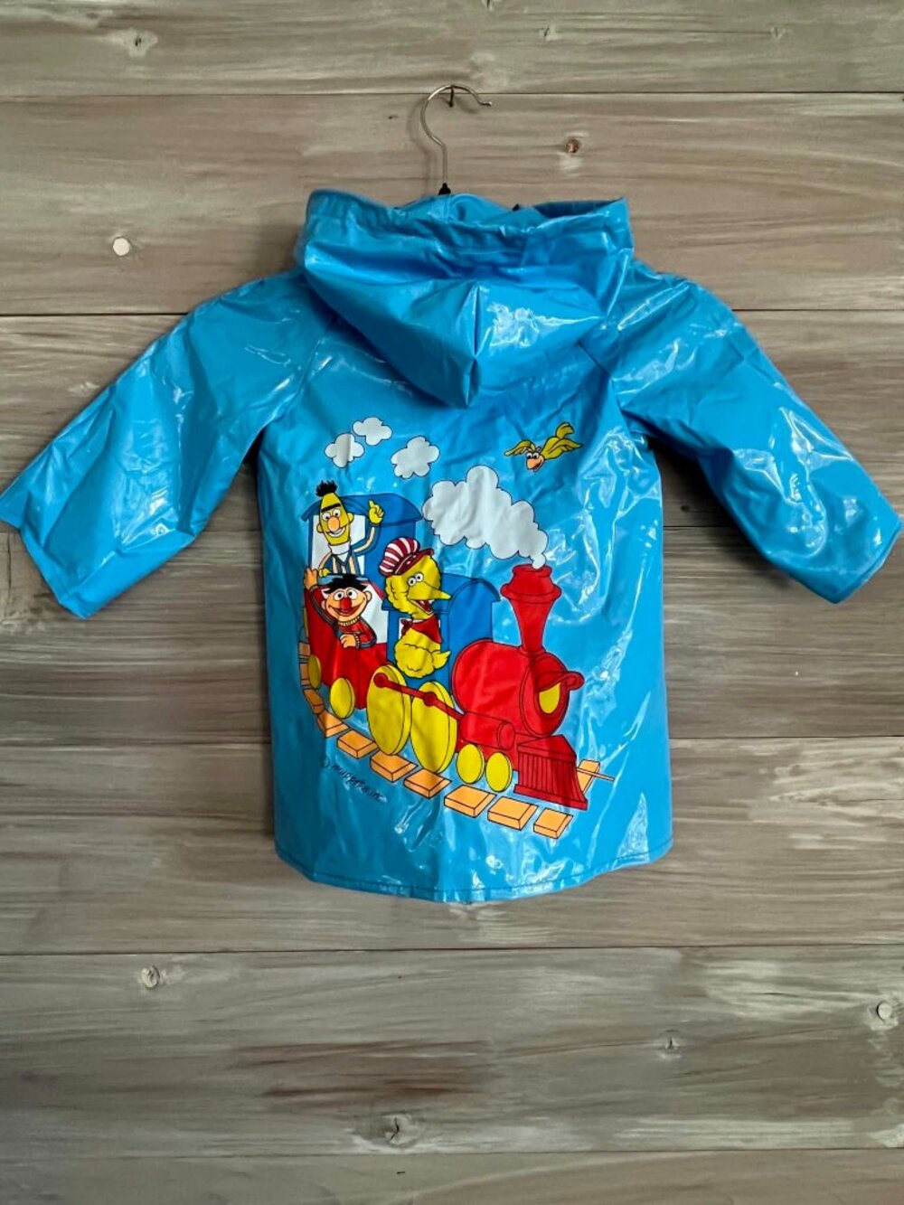 Vintage 80s Sesame Street Raincoat Toddler